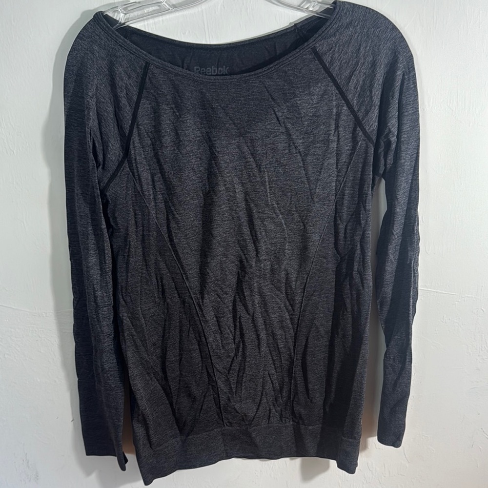 Reebok Dark Gray Long Sleeve Top